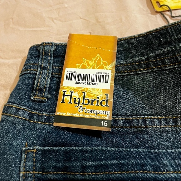 Hybrid & Company Women's Jeans Blue Denim Cotton Stretch Bootcut  Sz 15 NWT - Picture 7 of 12